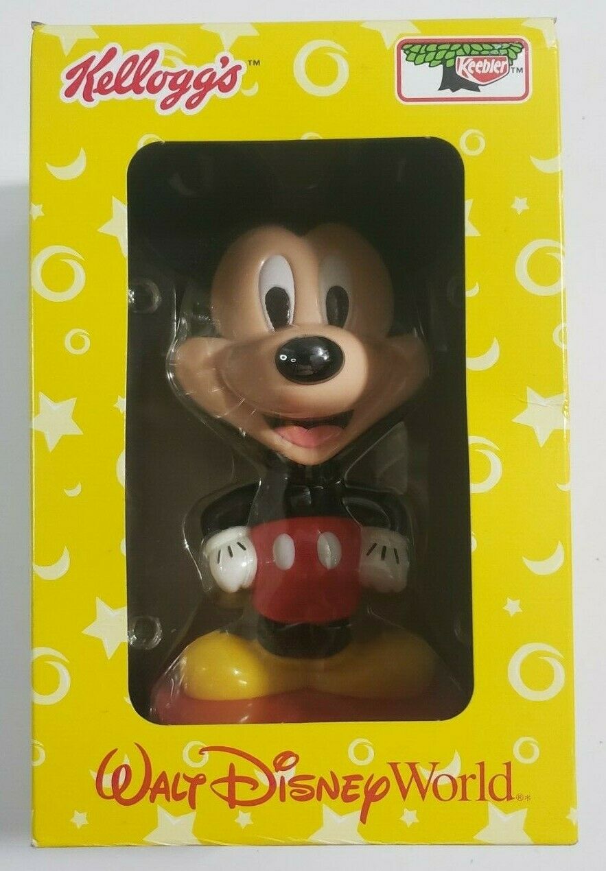 Nib Kellogg's Walt Disney World Mickey Mouse Bobble Head Keebler Bobblehead New