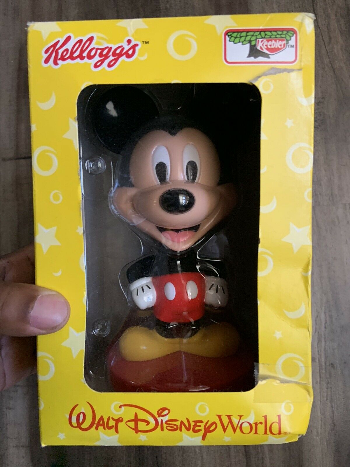 Mickey Mouse Bobble Head Doll Walt Disney World Kellogg's 2002 Plastic 8