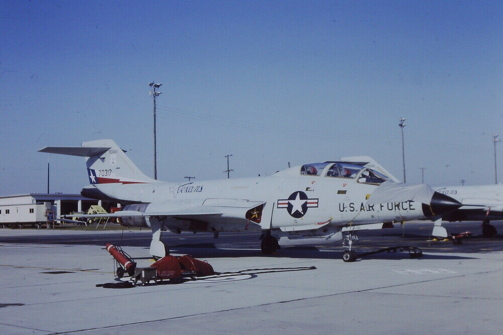 .159 Original K'chrome Aviation Slide F-101b 57-0317 Usaf Us Air Force 1980