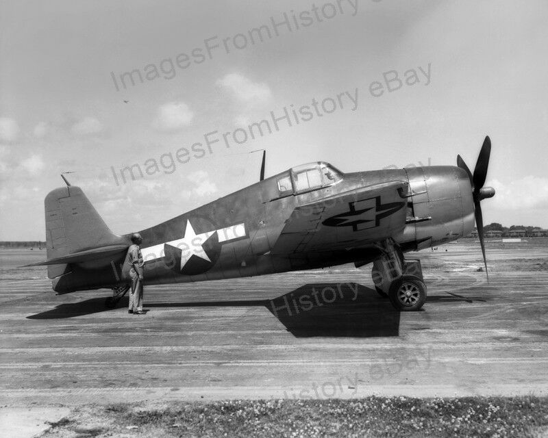 8x10 Print Historic Aircraft Grumman Xf-6f Hellcat Langley Field Naca 1944 #grux