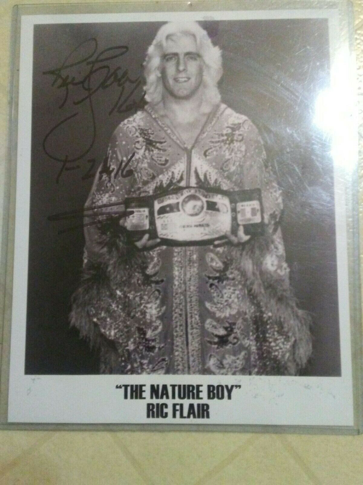 The Nature Boy Ric Flair Signed Photo 10 1/2in By 8 1/2in