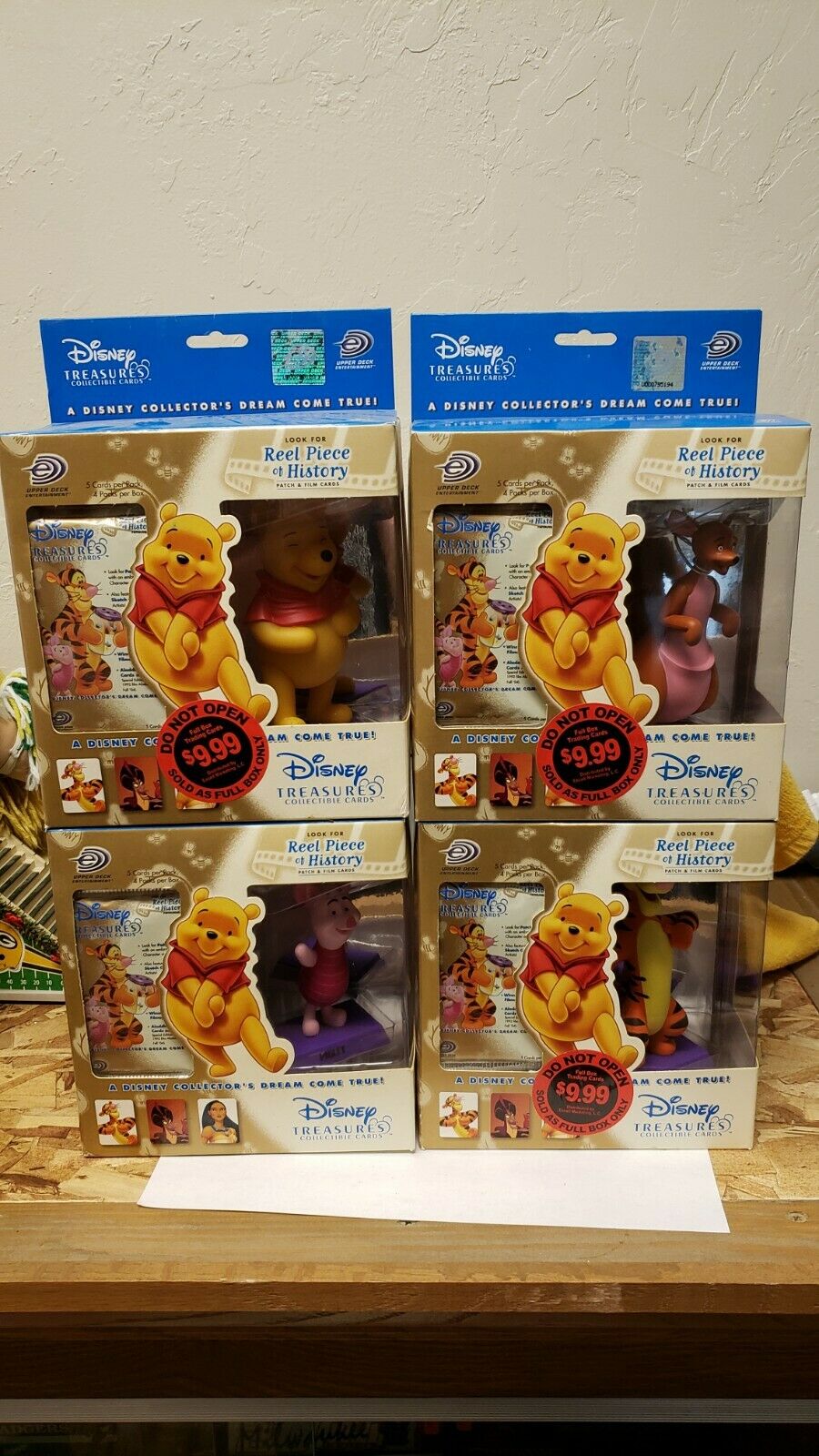 Nib Lot Set Of 4 Disney Treasures Upper Deck Mini Bobbleheads 5 Inch Winnie Pooh