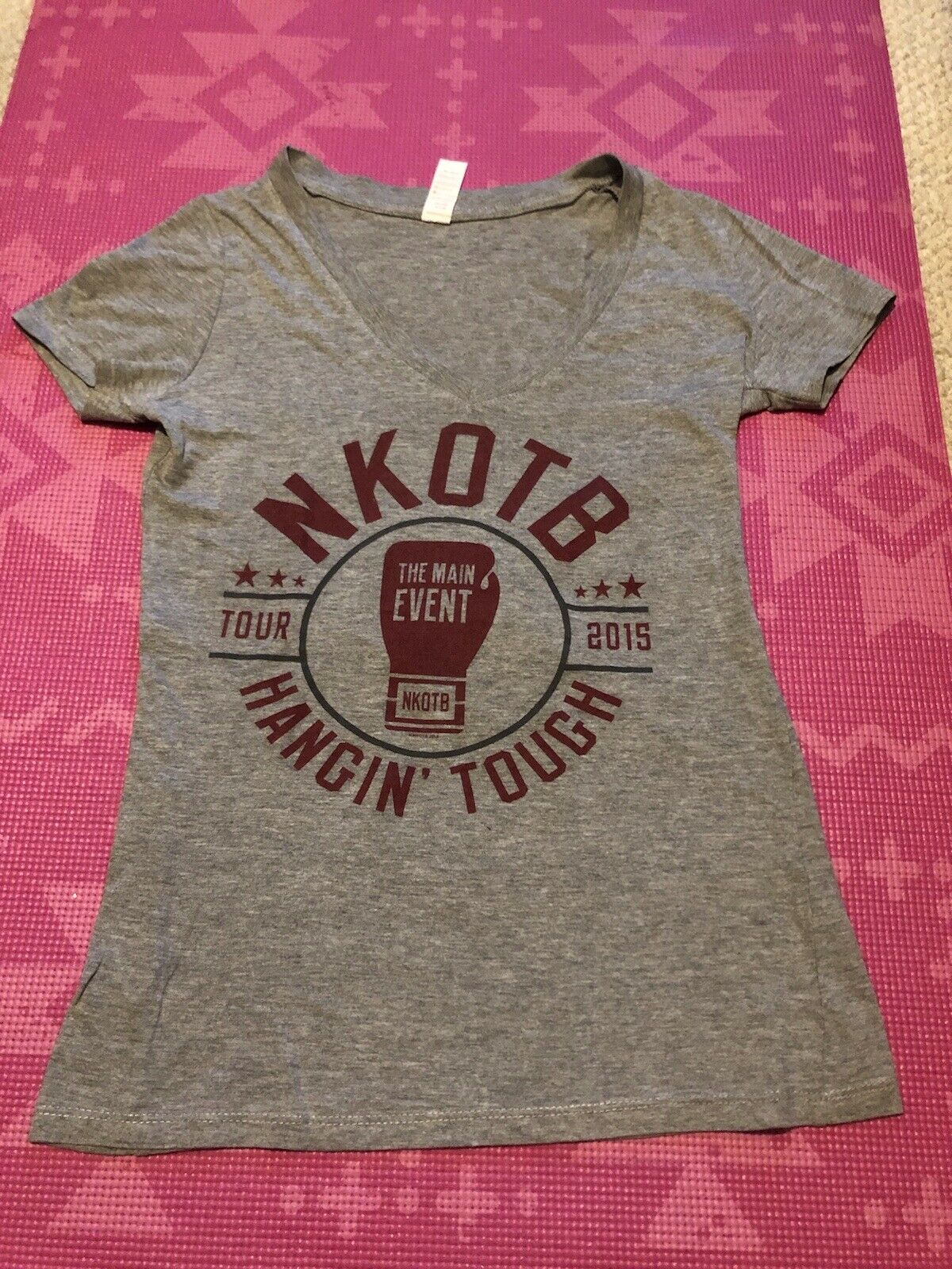 New Kids On The Block Nkotb Main Event Tour Fitted Women’s Shirt Small