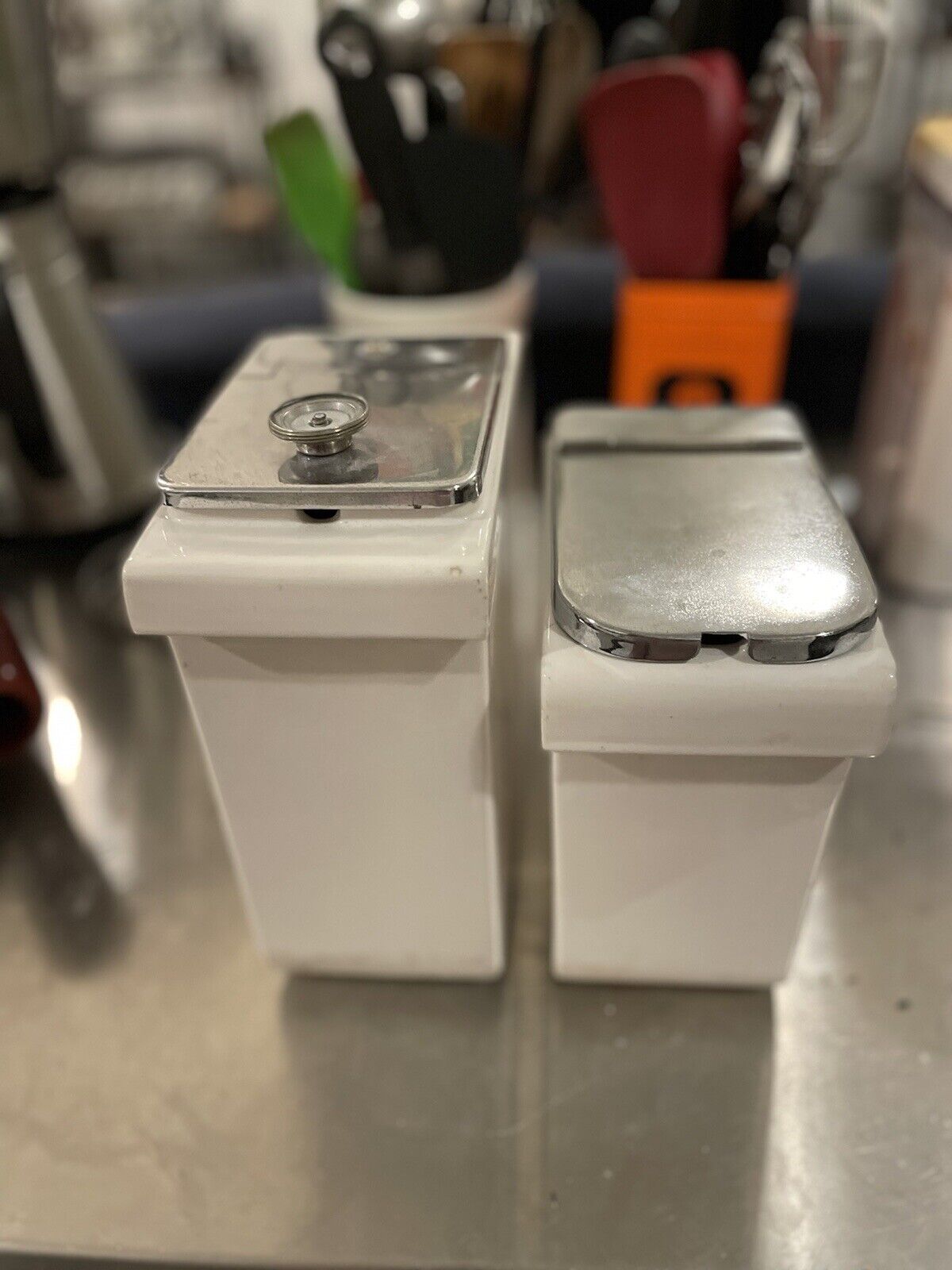 Antique Early 20th Century Ice Cream Soda Fountain Dispensers. Babcock & Lee.