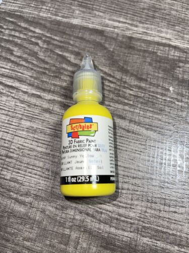 Duncan-scribbles 3d Fabric Paint 1oz-shiny - Sunny Yellow