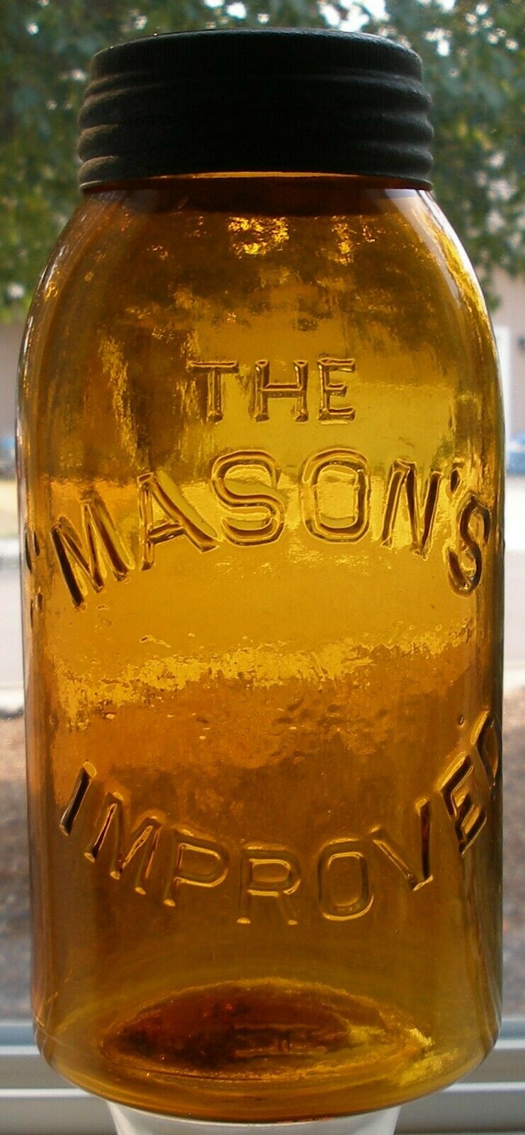 The "mason's" (ghost The "mascot" Trademark") Improved  Honey Amber 1/2 Gallon