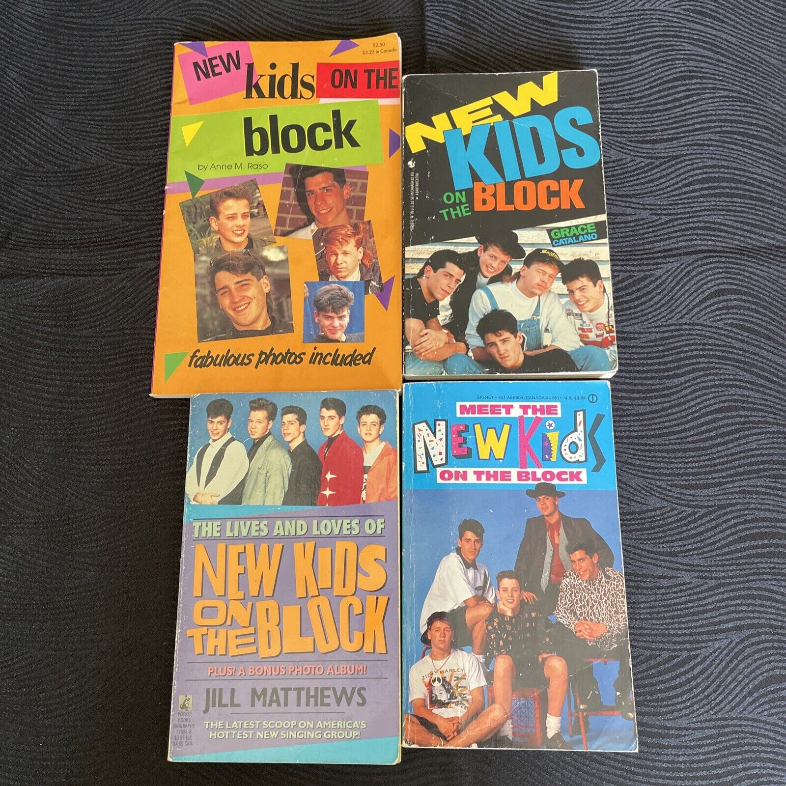 New Kids on the Block - Vintage Books - Set of 4 - Good Condition