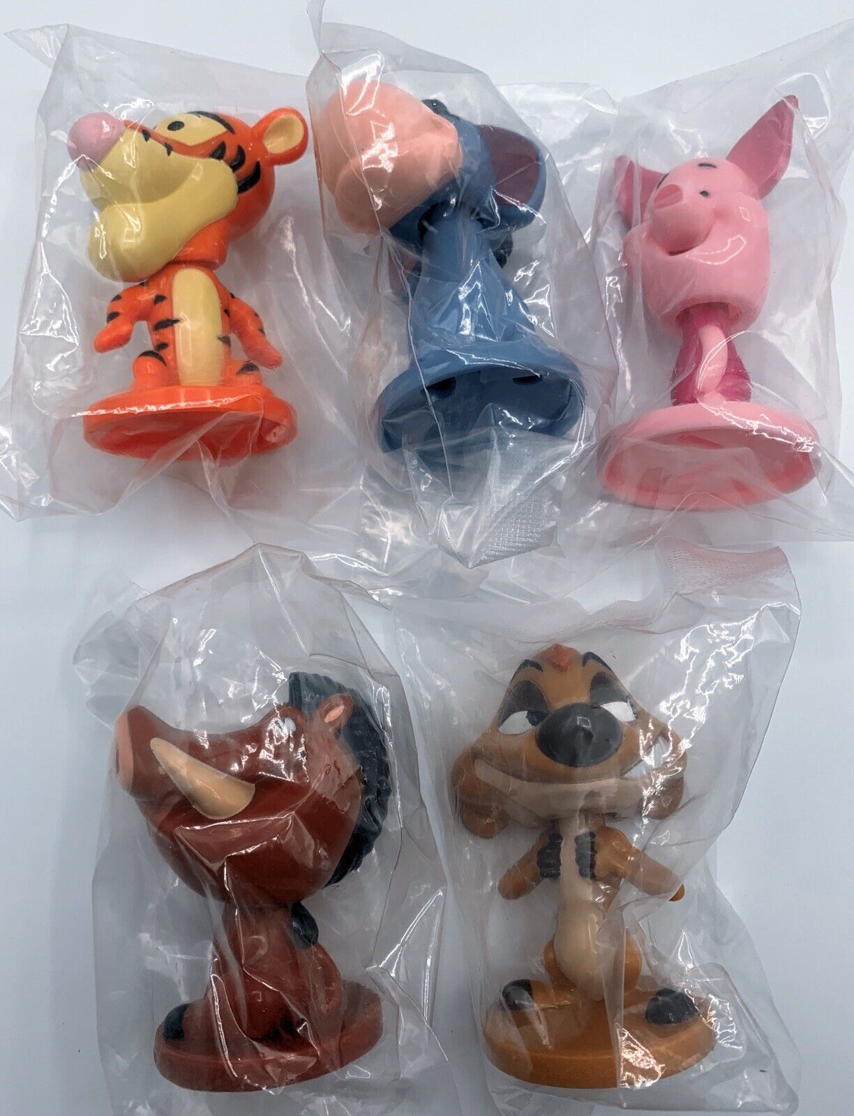 Kellogg's Lot of  Five Walt Disney Promotional Bobble Heads Toys 2003.