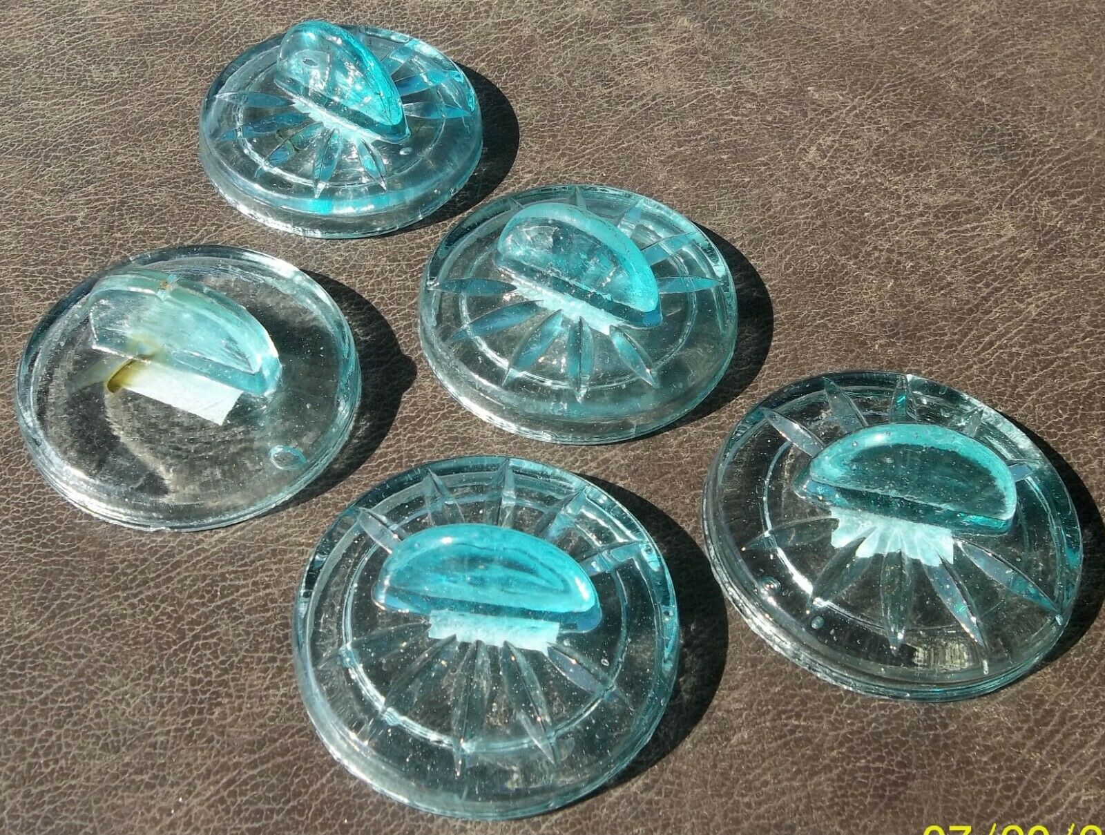 Set of Five Wilcox Jar Lids