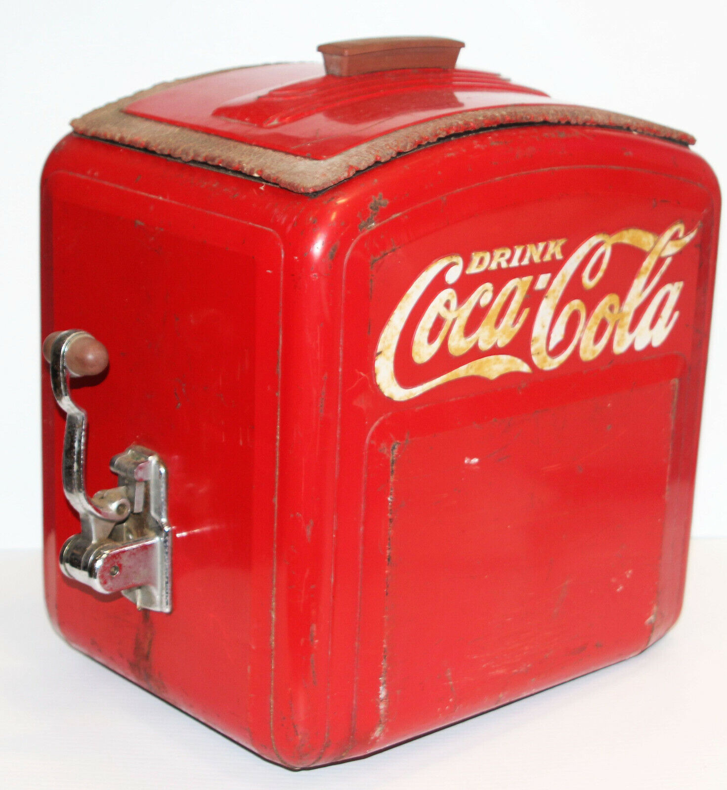 Vintage 1930s 1940s Coca Cola Original Syrup Dispenser Coke Red Deco w/ Parts