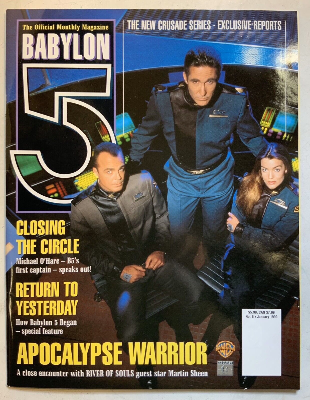 Babylon 5 The Official Monthly Magazine January 1999 Vol2 No 6 Michael O'hare