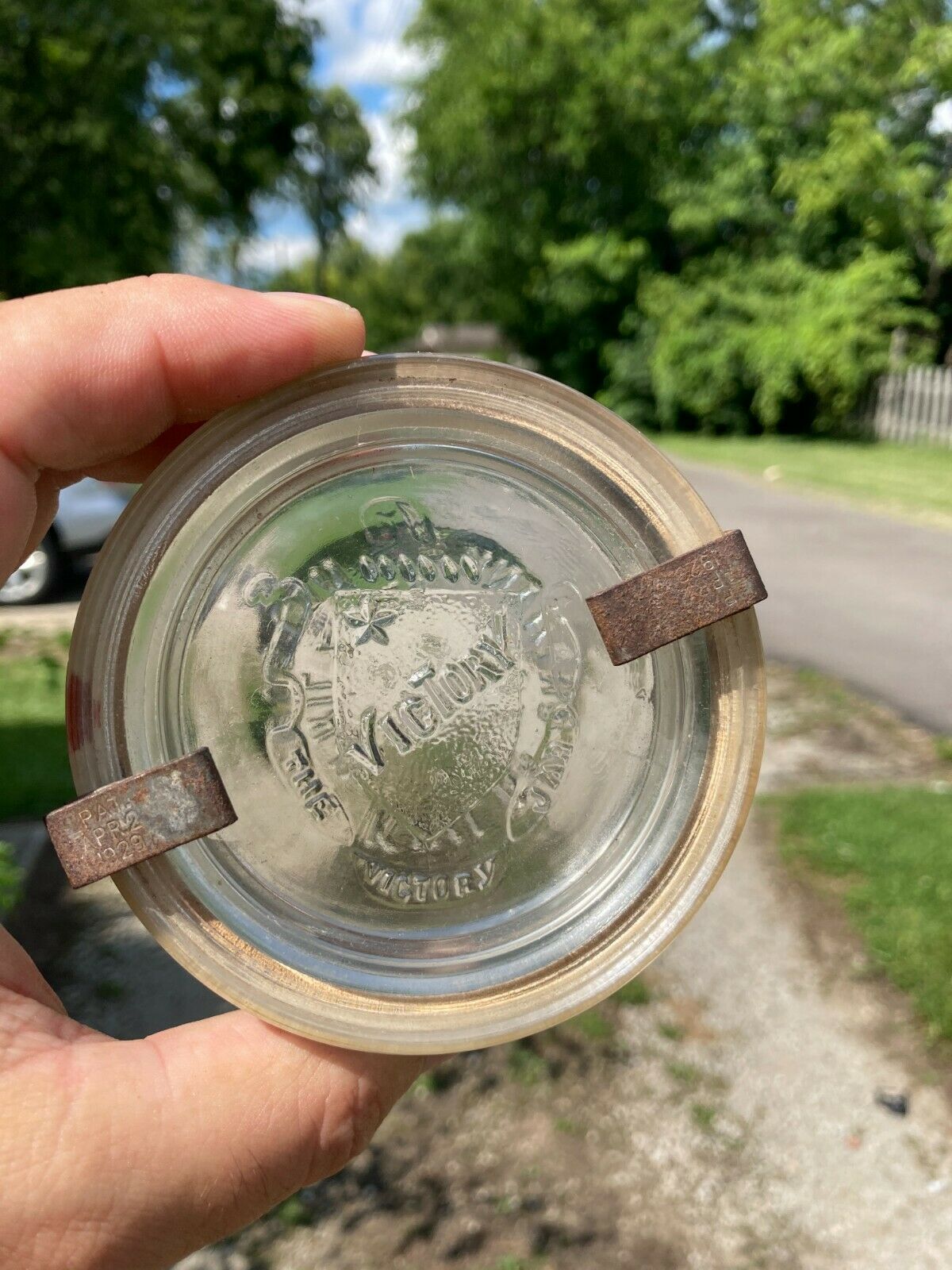 1/4 Pint Victory Jar Kivlan Onthank Boston Patent 1929 Jar