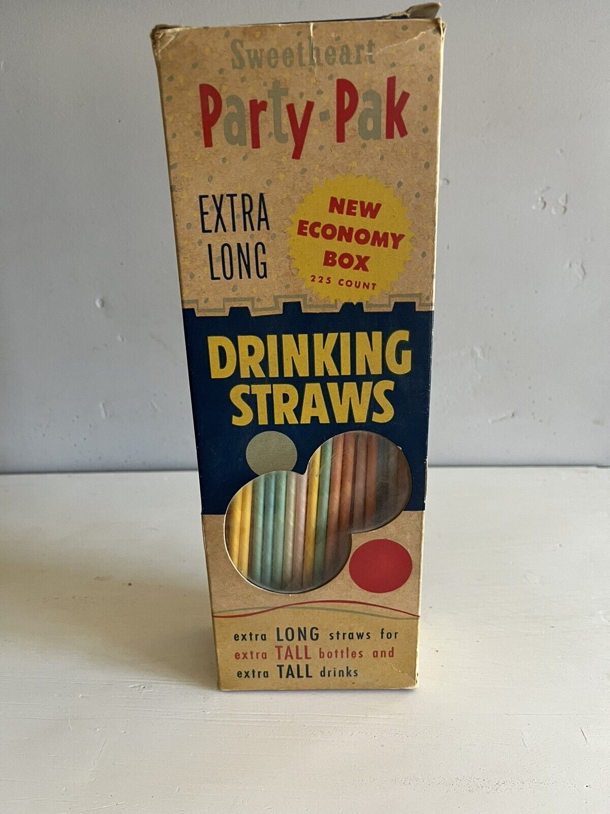 Vintage Sweetheart Party Pak Drinking Straws