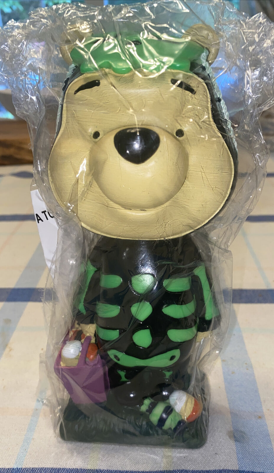 Large Winnie The Pooh Bobblehead 9” High, Trick Or Treat Halloween