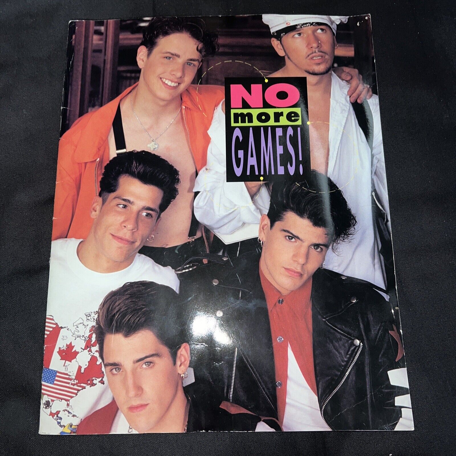 Vintage New Kids On The Block 1990 No More Games Tour Program Book