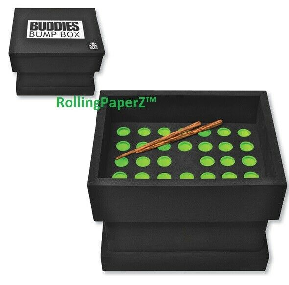 New Buddies Bump Box Cone Filler Loads 34 Pre-rolled King Size Raw Cones At Once